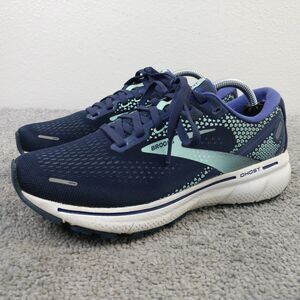 Brooks Ghost 14 Womens Size 7 Running Shoes Blue Sneakers Low Top